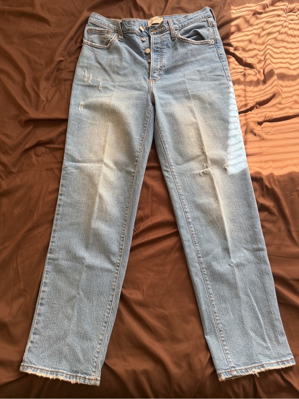 Universal Thread Light Blue High-Rise Straight Leg Jeans